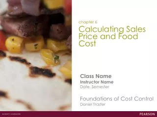 Calculating Sales Price and Food Cost
