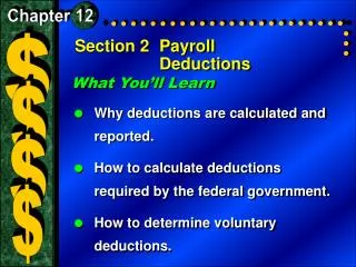 Section 2	Payroll Deductions