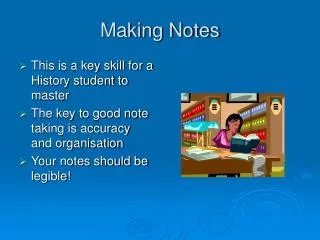 making notes