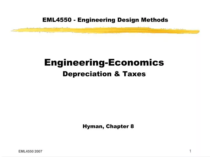 eml4550 engineering design methods