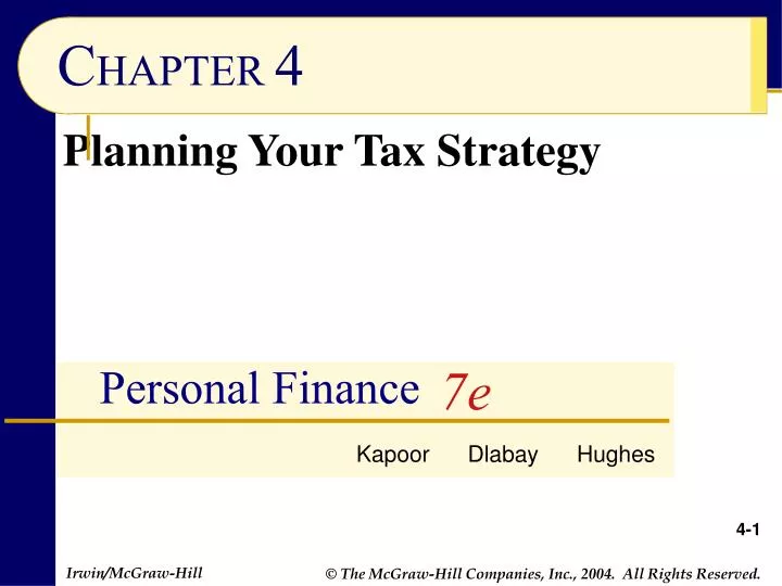 planning your tax strategy