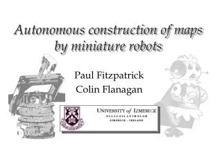 Autonomous construction of maps by miniature robots