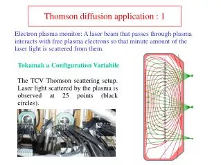 Thomson diffusion application : 1