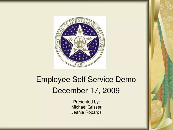 employee self service demo december 17 2009