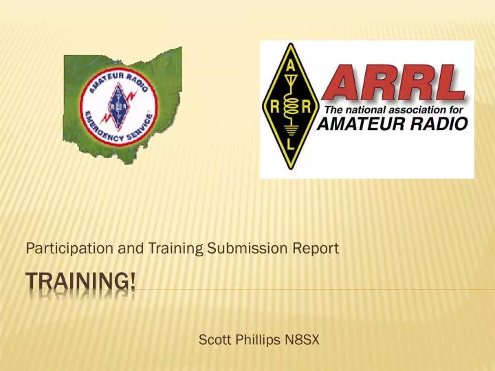 participation and training submission report