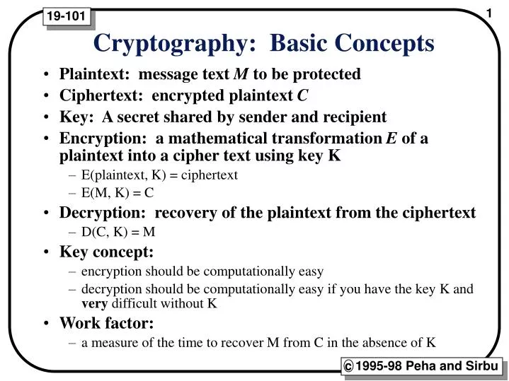 cryptography basic concepts