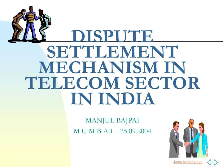 dispute settlement mechanism in telecom sector in india