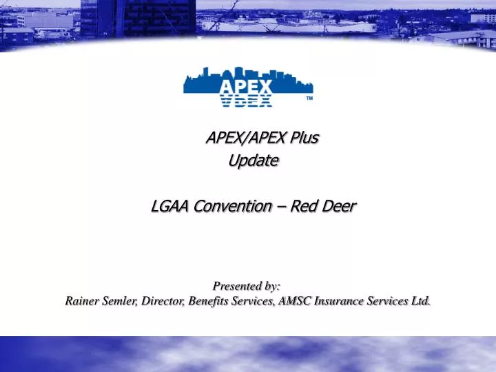 apex apex plus update lgaa convention red deer