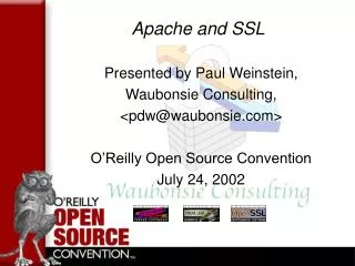 Apache and SSL
