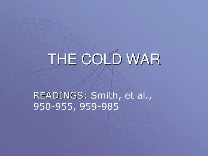 the cold war