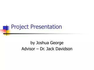 Project Presentation