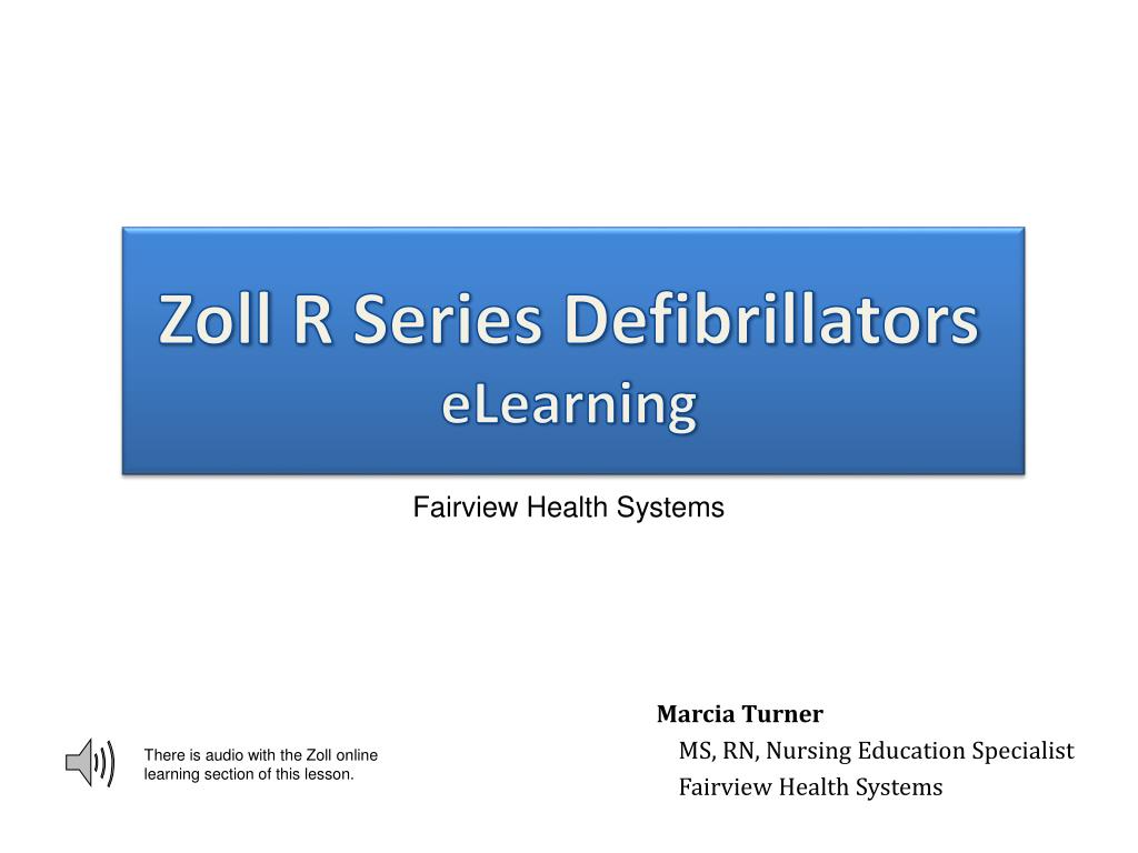 PPT - Zoll R Series Defibrillators eLearning PowerPoint Presentation ...