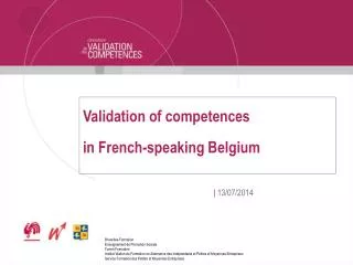Validation of competences in French-speaking Belgium
