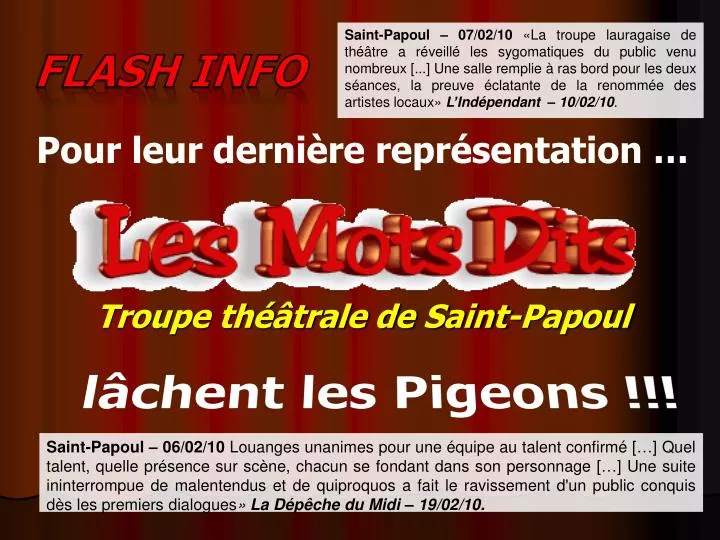 troupe th trale de saint papoul