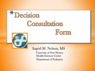 Decision Consultation Form