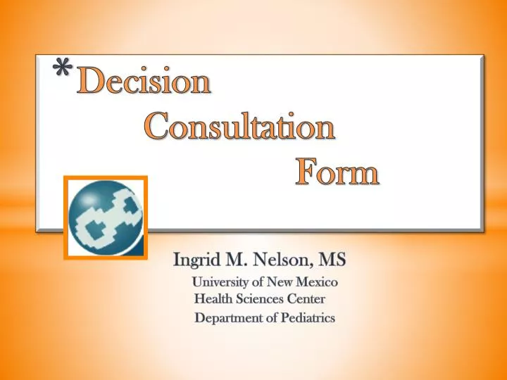 decision consultation form