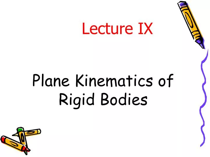 plane kinematics of rigid bodies