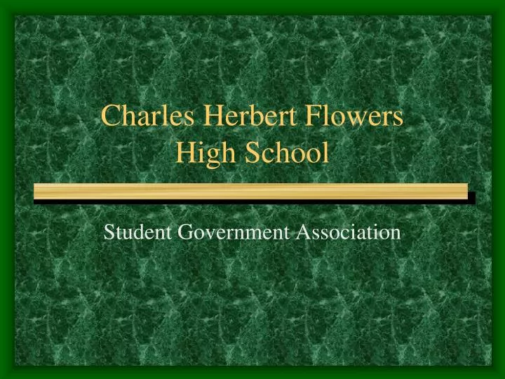 charles herbert flowers high school