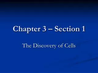 Chapter 3 – Section 1
