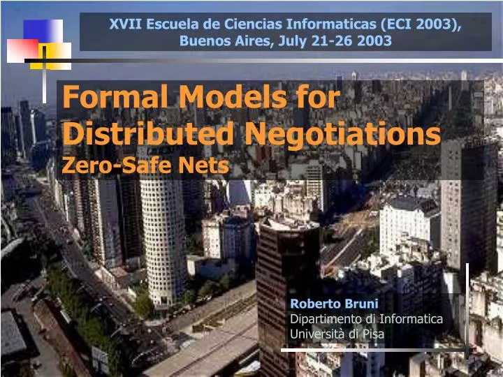 formal models for distributed negotiations zero safe nets