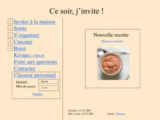 ce soir j invite