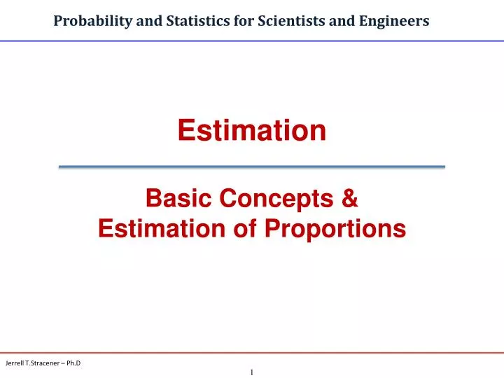 probability and statistics for scientists and engineers