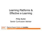 Learning Platforms &amp; Effective e-Learning - slide 1