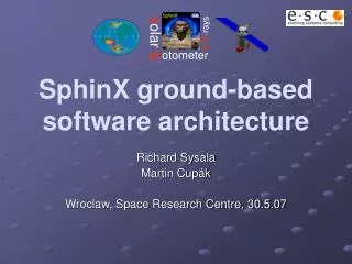 SphinX ground-based software architecture