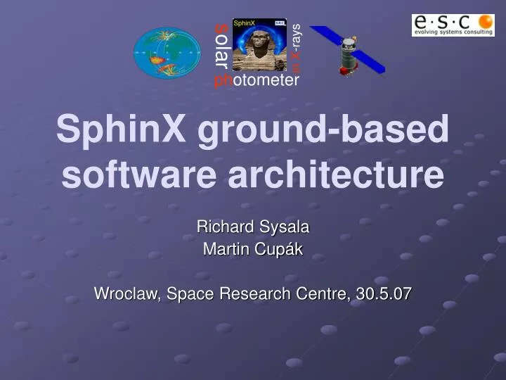 sphinx ground based software architecture