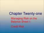 Managing Credit Risk on the Balance Sheet: Best Practices for Financial Institutions - slide 1