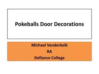 Pokeballs Door Decorations