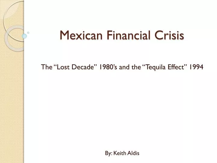 mexican financial crisis