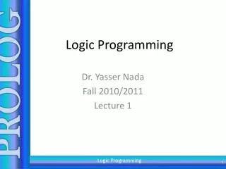 Logic Programming