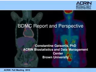 BDMC Report and Perspective