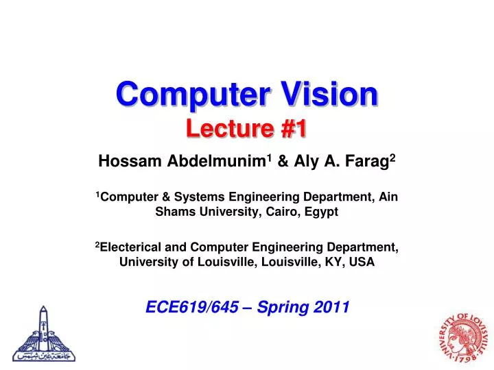 computer vision lecture 1
