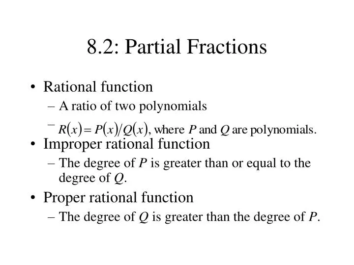 8 2 partial fractions