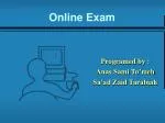 Online Exam - slide 1