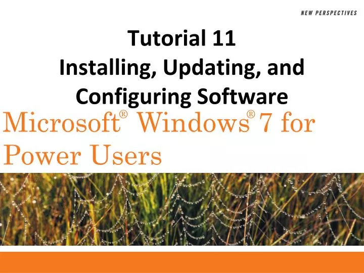 tutorial 11 installing updating and configuring software