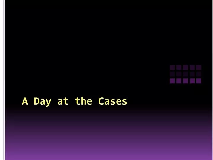 a day at the cases