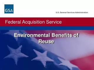 Environmental Benefits of Reuse