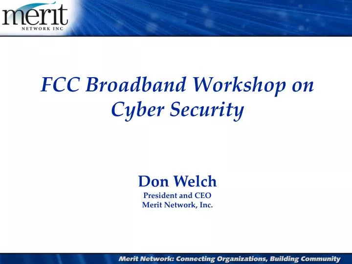 fcc broadband workshop on cyber security
