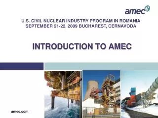 INTRODUCTION TO AMEC