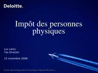 imp t des personnes physiques