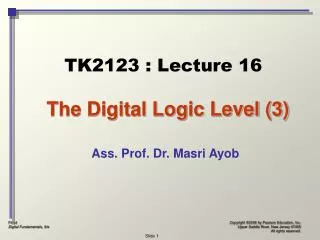 The Digital Logic Level (3)