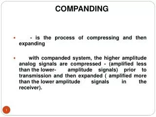 COMPANDING