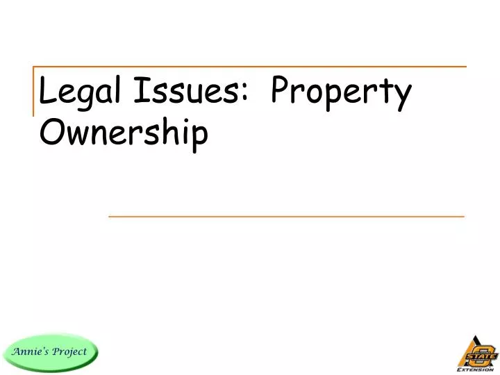 legal issues property ownership
