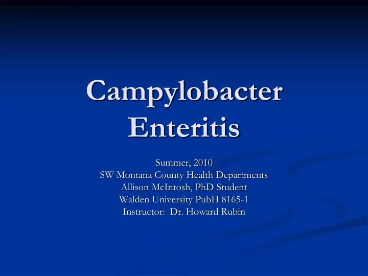 campylobacter enteritis