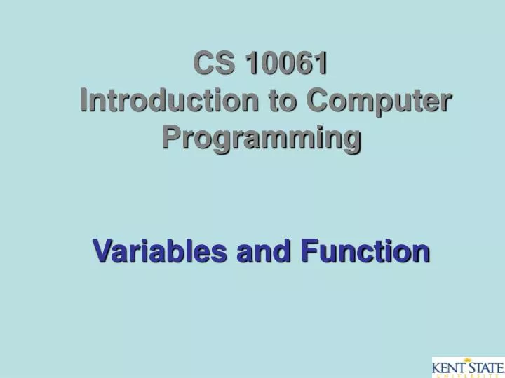 variables and function