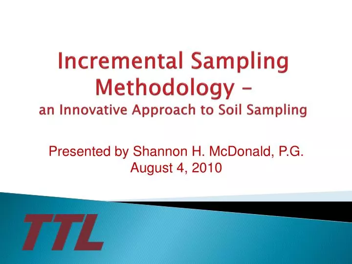 incremental sampling methodology an innovative approach to soil sampling