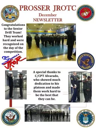 PROSSER JROTC December NEWSLETTER